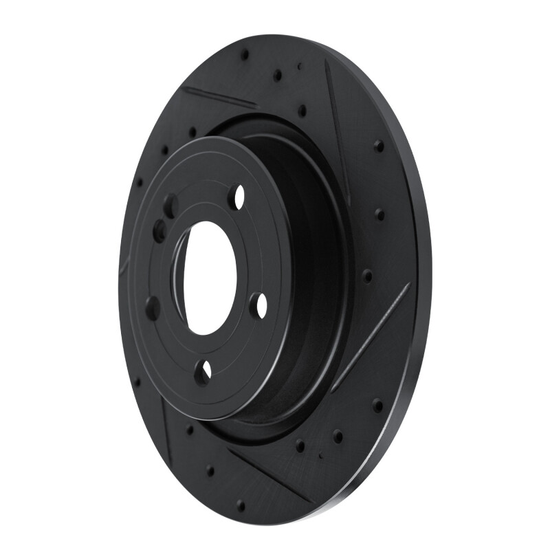 Mercedes-Benz A200 Brake Rotor (1) - Rear Right - R1 Concepts - Drilled & Slotted - Black - `19-`26